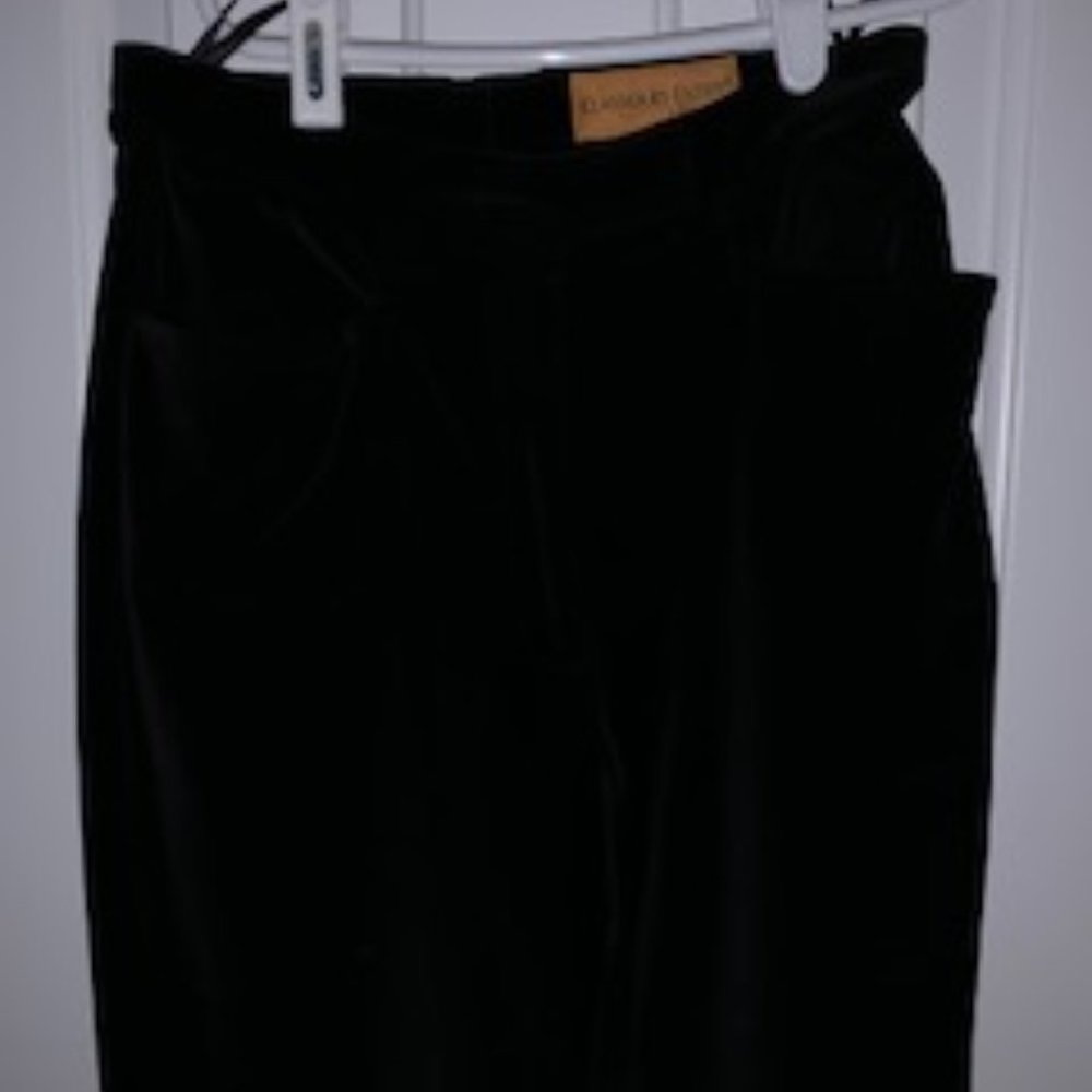 Black Velvet Dinner Pants